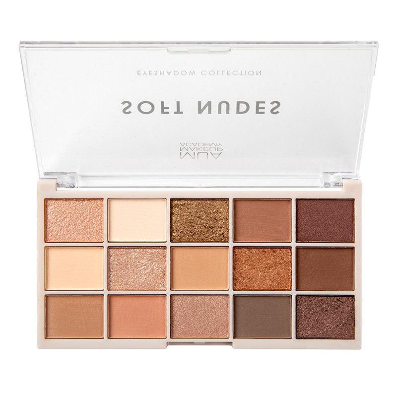 MUA 15 SHADE EYE PALETTE SOFT NUDES - Image 2