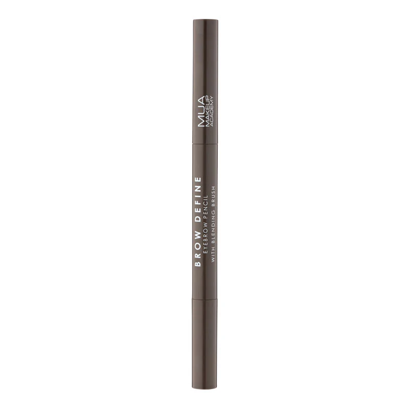 MUA BROW PENCIL & BLENDING BRUSH DARK BROWN