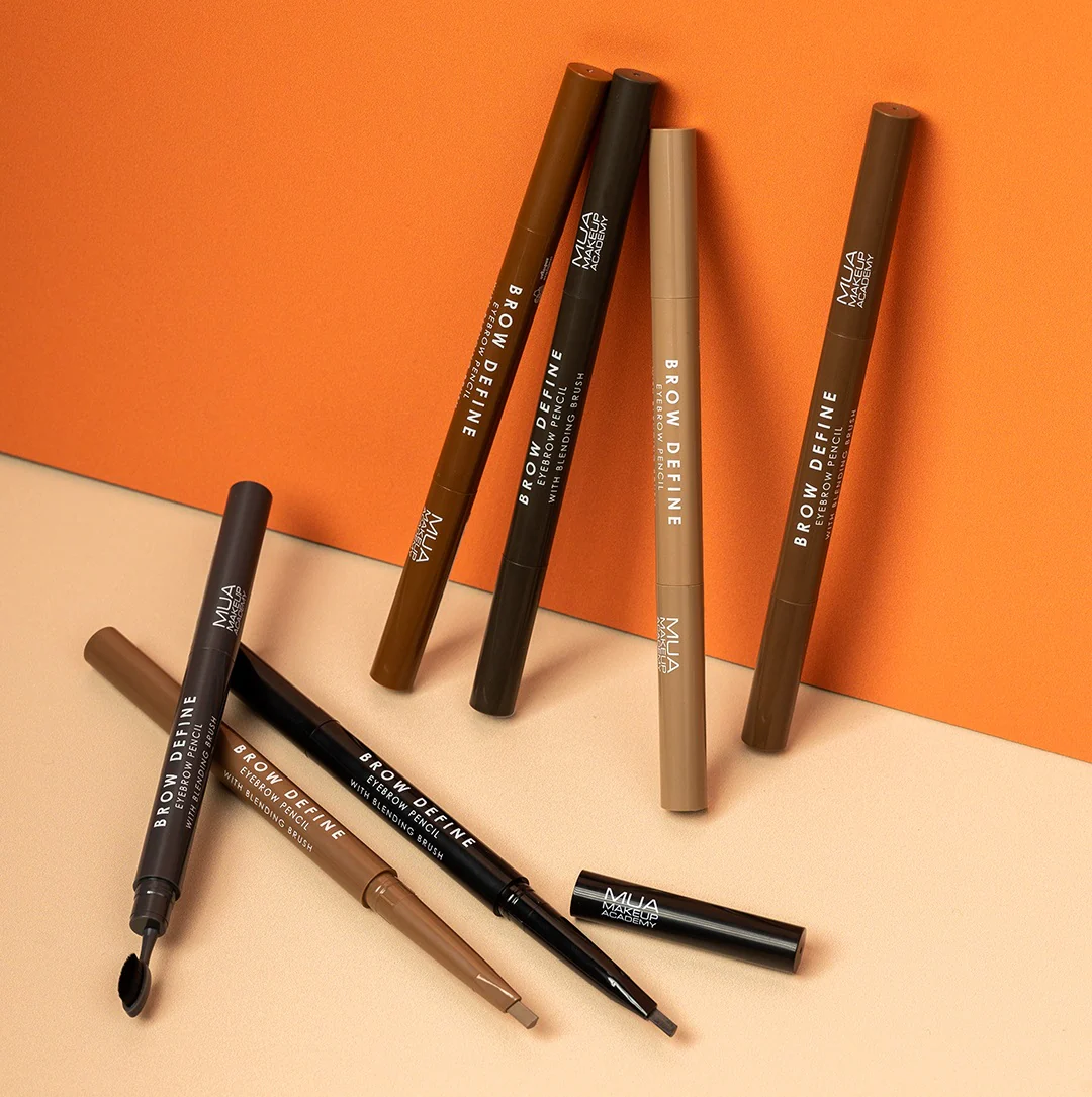 MUA BROW PENCIL & BLENDING BRUSH DARK BROWN - Image 4